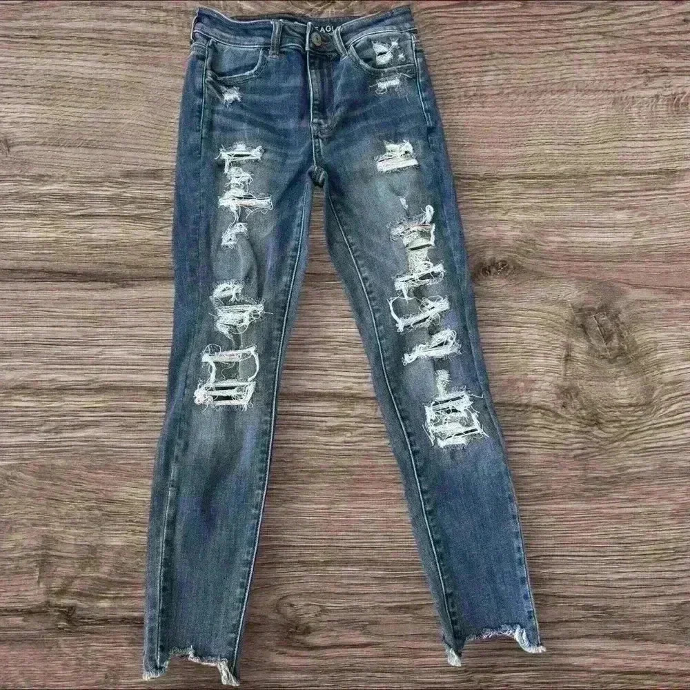 American Eagle Next Level Stretch Hi Rose jegging crop size 4 regular